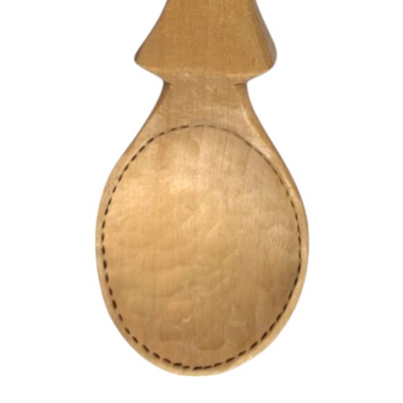 Vintage 1999 Accordion Player Spoon: Koctpoma Hand-Carved Russian Folk Art - Picture 8 of 8